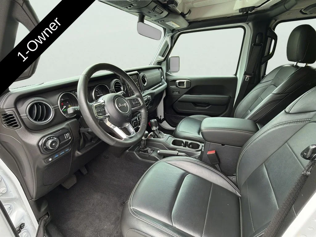 Used 2023 Bright White Clearcoat Jeep Sahara 4xe image 16