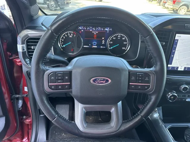 Used 2021 Rapid Red Metallic Tinted Clearcoat Ford XLT image 41