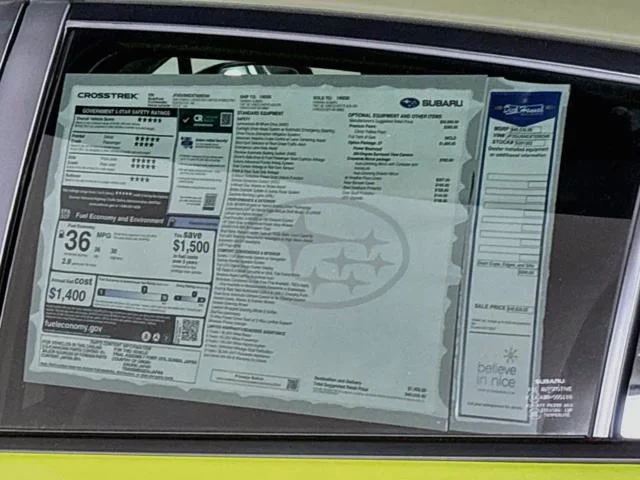 New 2026 CITRON YELLOW PEARL Subaru Limited Hybrid image 25