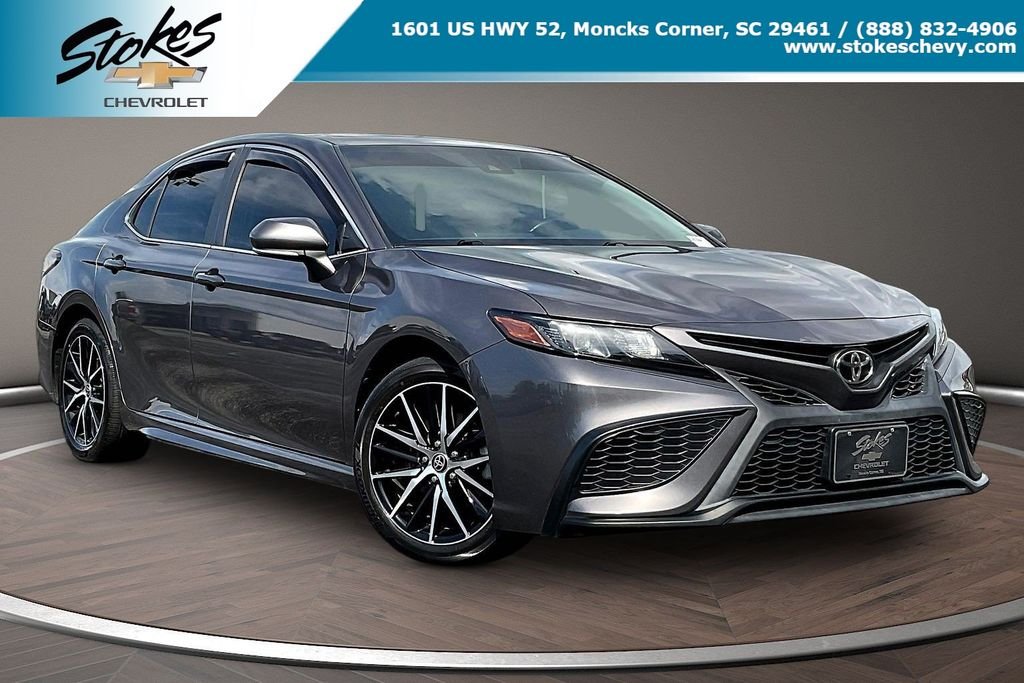 Used 2022 Gray Toyota SE image 1