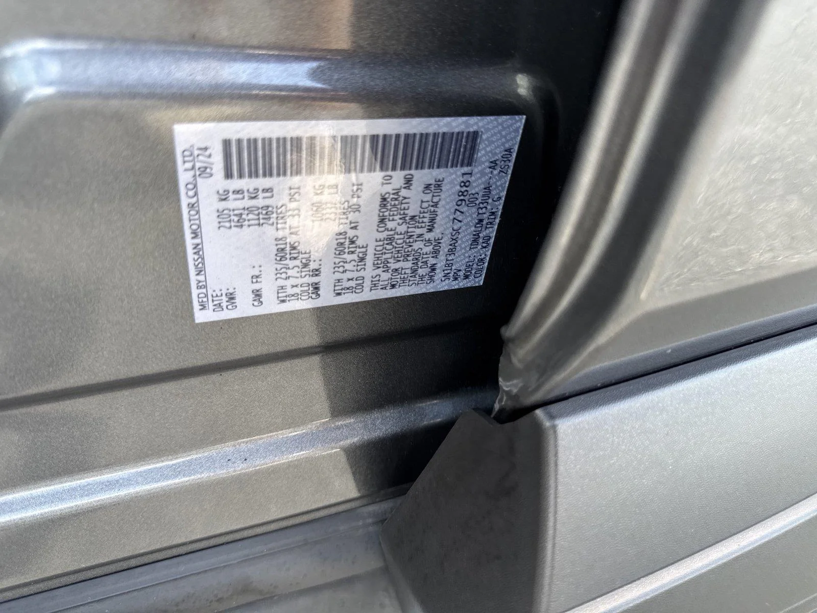 Used 2025 Gun Metallic Nissan SV image 39