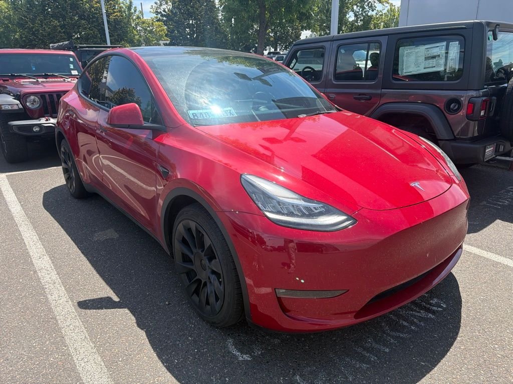 Used 2022 Red Multi-Coat Tesla Long Range image 1