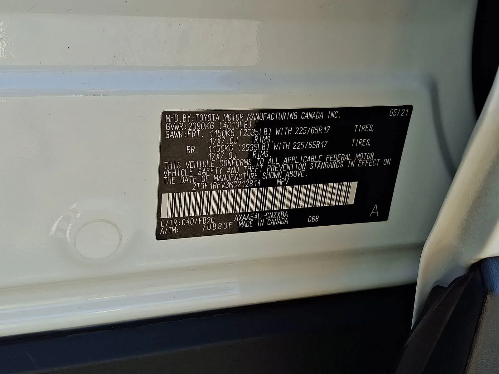 Certified Used 2021 Super White Toyota LE image 30