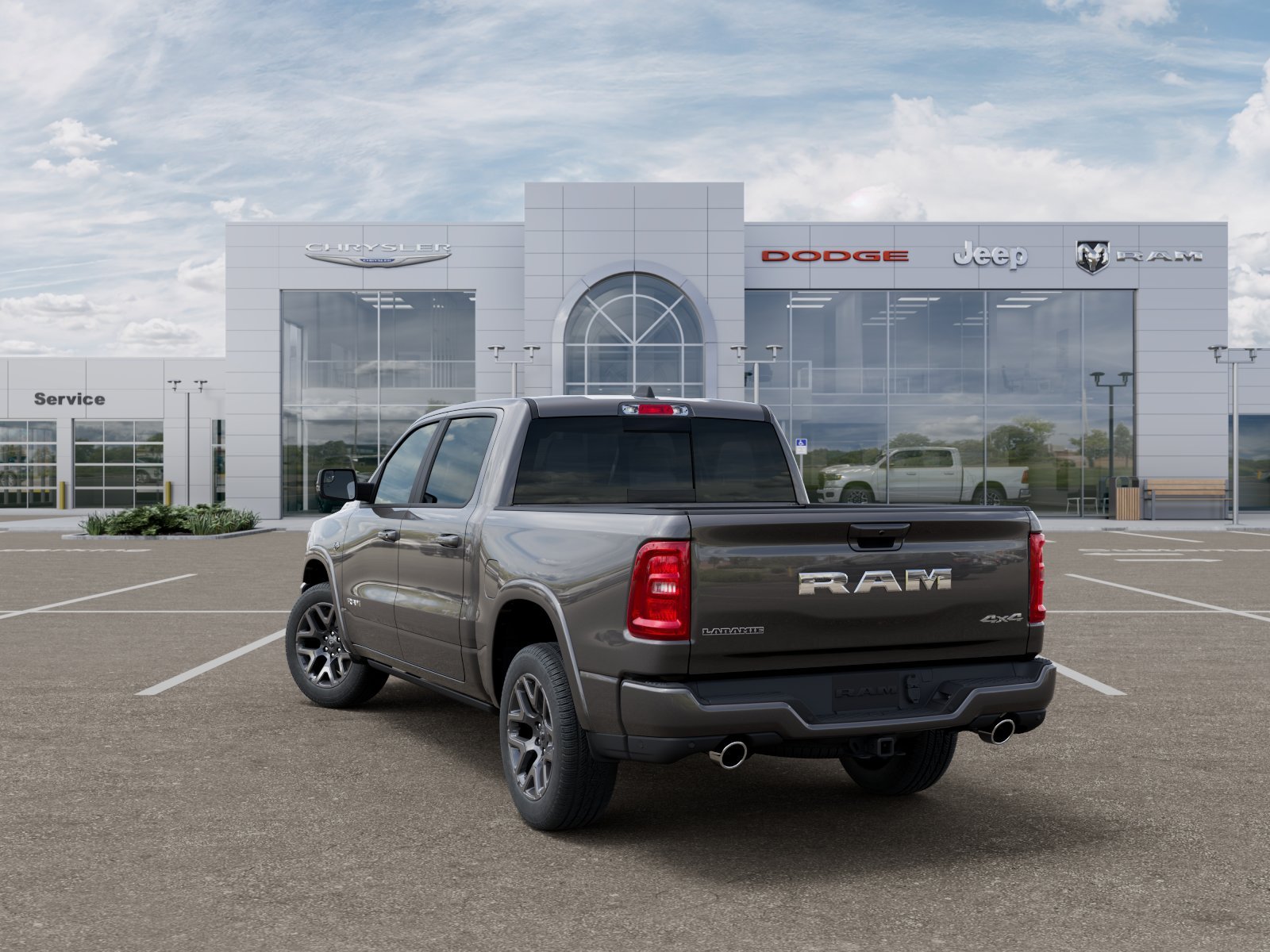 New 2026 Granite Crystal Metallic Clear-Coat Exterior Paint RAM Laramie image 38