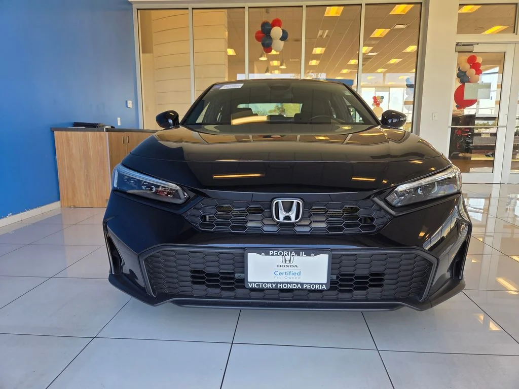 Certified Used 2025 Crystal Black Pearl Honda 4D SPORT image 2