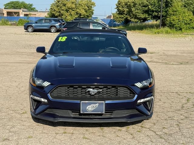 Used 2018 Ford Mustang EcoBoost Premium with VIN 1FATP8UH9J5124883 for sale in Woodhaven, MI
