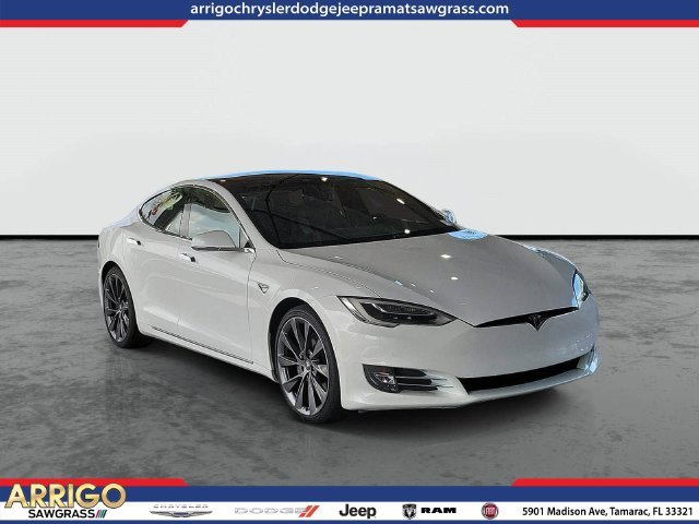 Used 2021 Pearl White Multi-Coat Tesla Long Range image 1