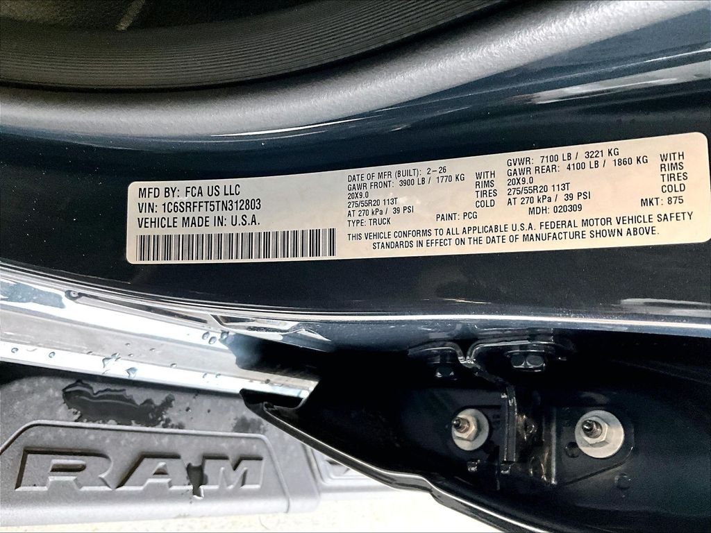 New 2026 Forged Blue Metallic Ram Big Horn/Lone Star image 17