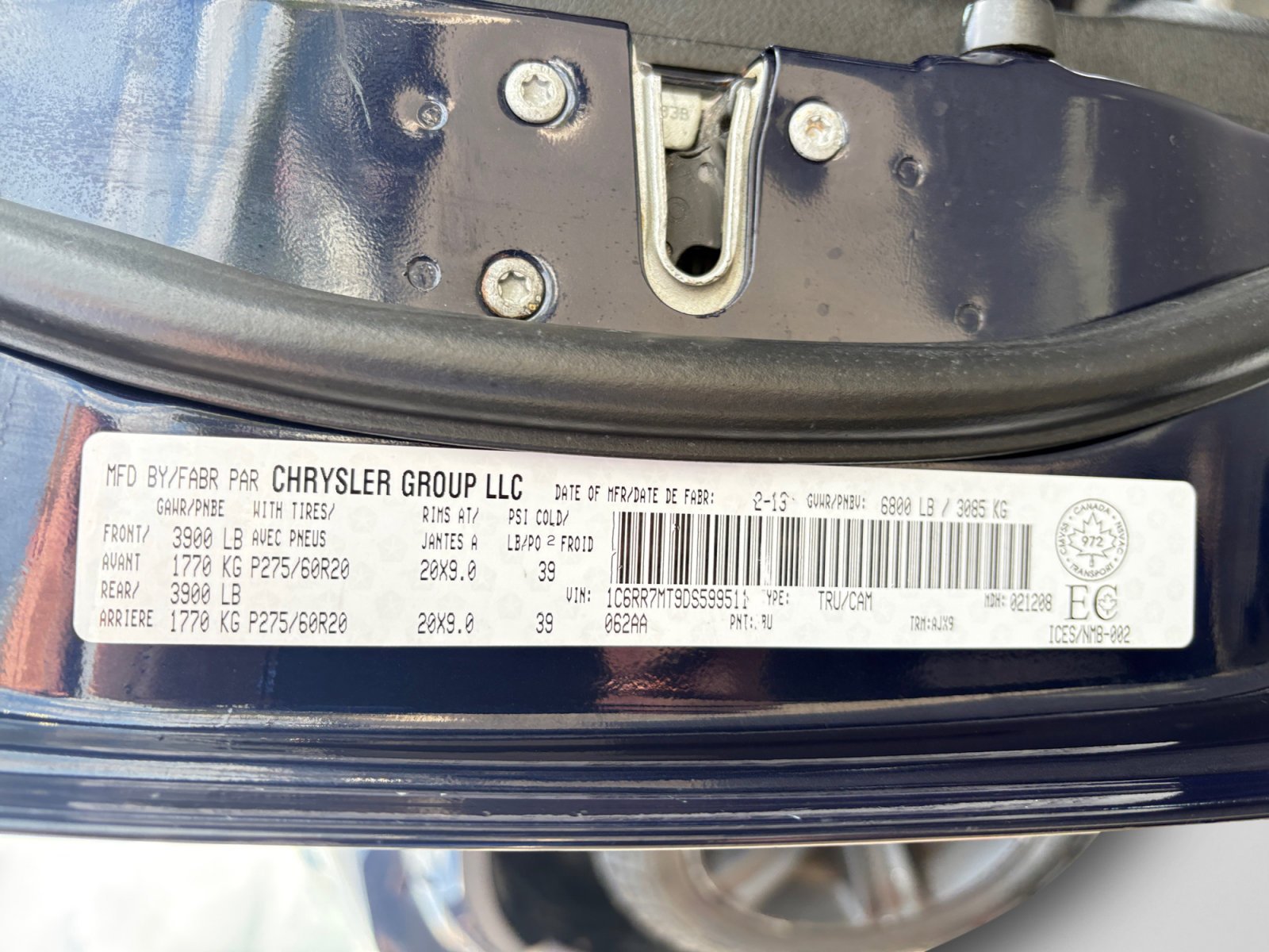 Used 2013 True Blue Pearl Ram Sport image 24