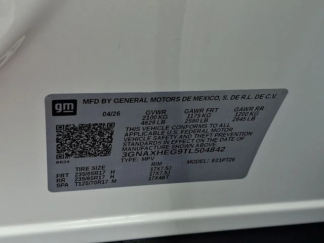 New 2026 White Chevrolet LT image 20