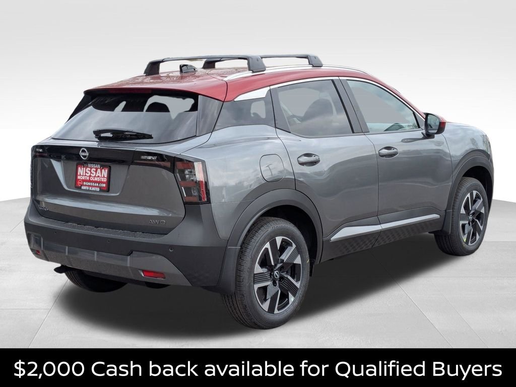 New 2026 Gun Metallic / Scarlet Ember Tintcoat Two-tone Nissan SV image 3