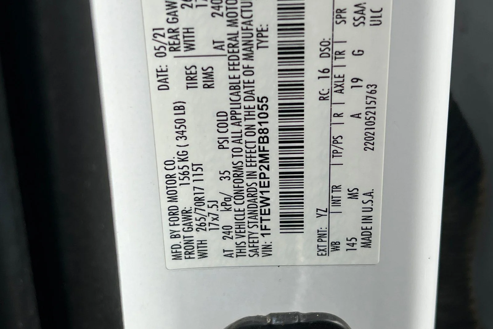 Used 2021 White Ford XLT image 27