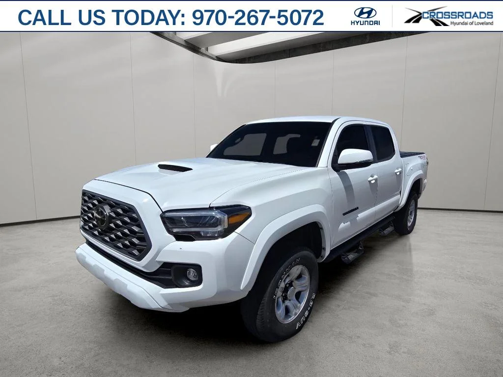 Used 2021 Super White Toyota TRD Sport image 1