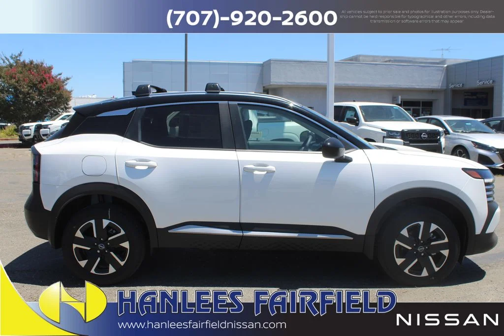 New 2026 Aspen White TriCoat / Super Black Two-tone Nissan SV image 6