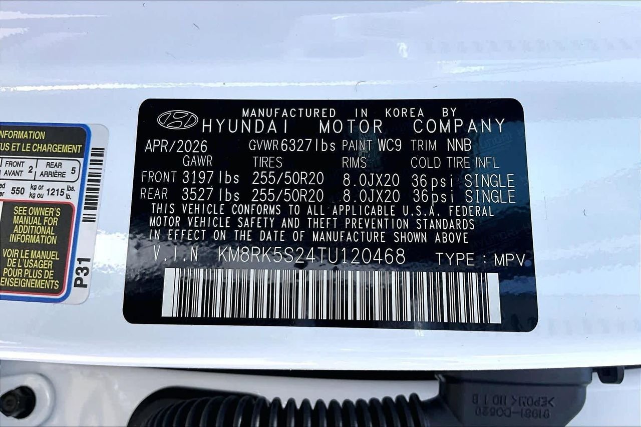 New 2026 Creamy White Pearl Hyundai Limited image 21