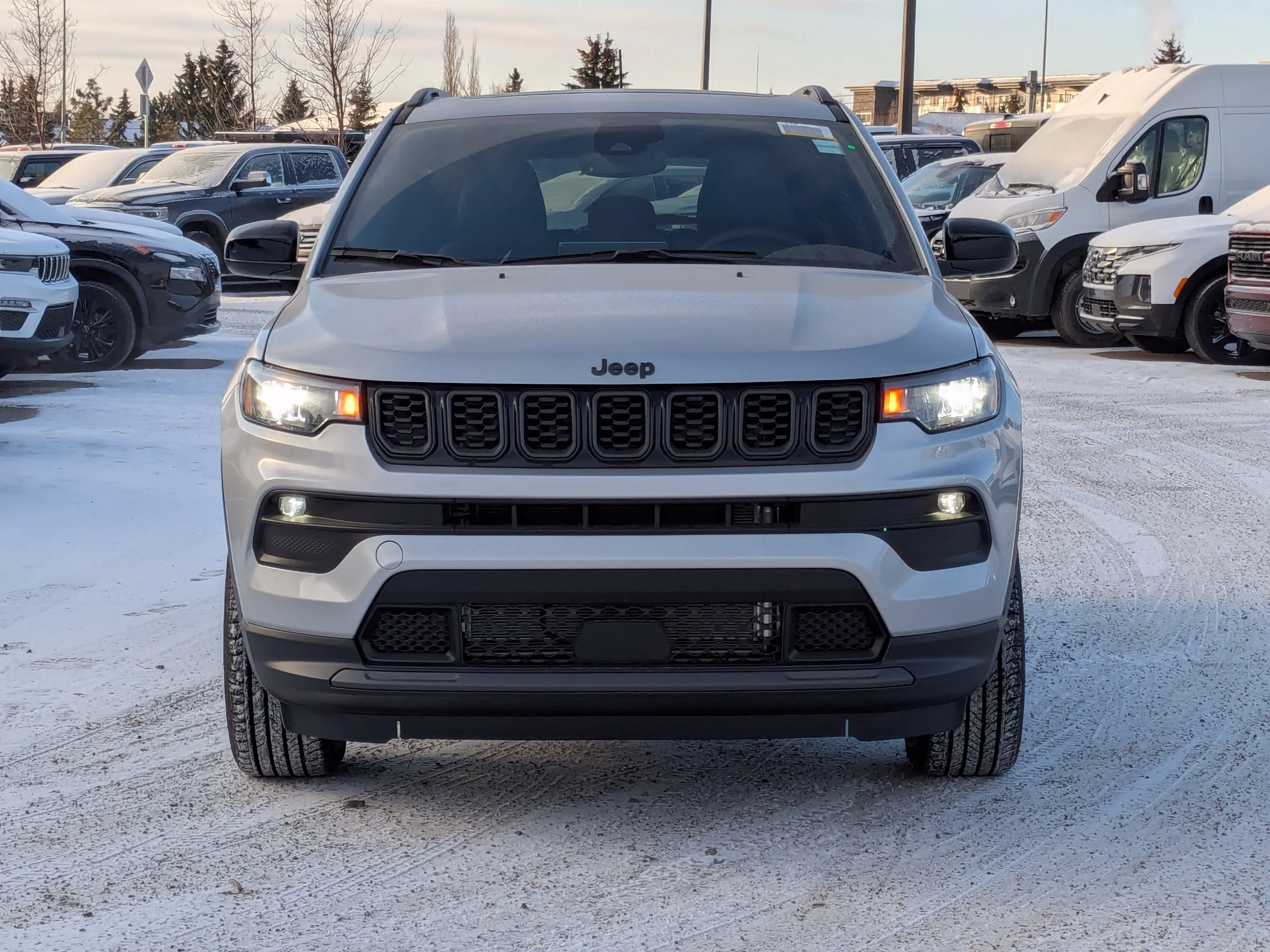 New 2026 Silver Jeep North - Altitude Special Edition 18 Black Wheels image 3