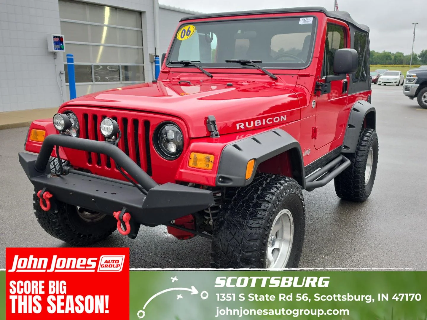 Used 2006 Flame Red Jeep Rubicon image 1