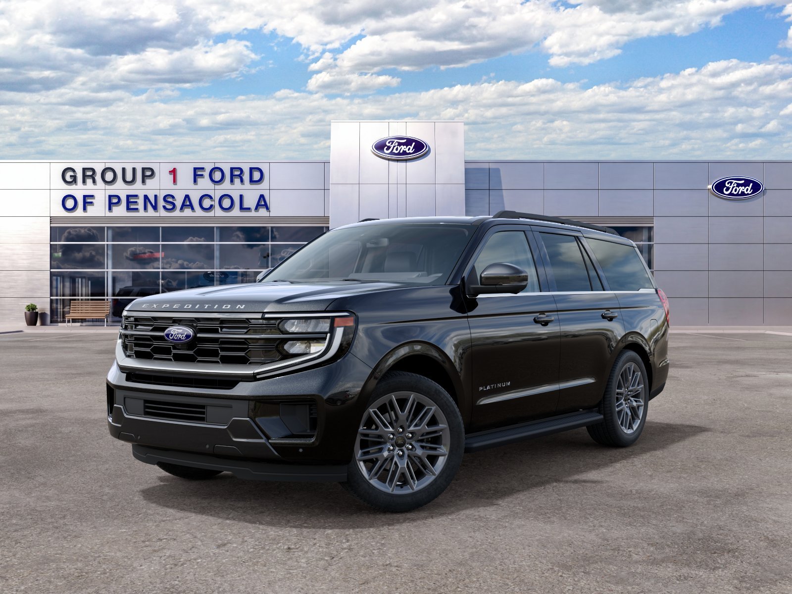 New 2027 Agate Black Metallic Ford Platinum image 2