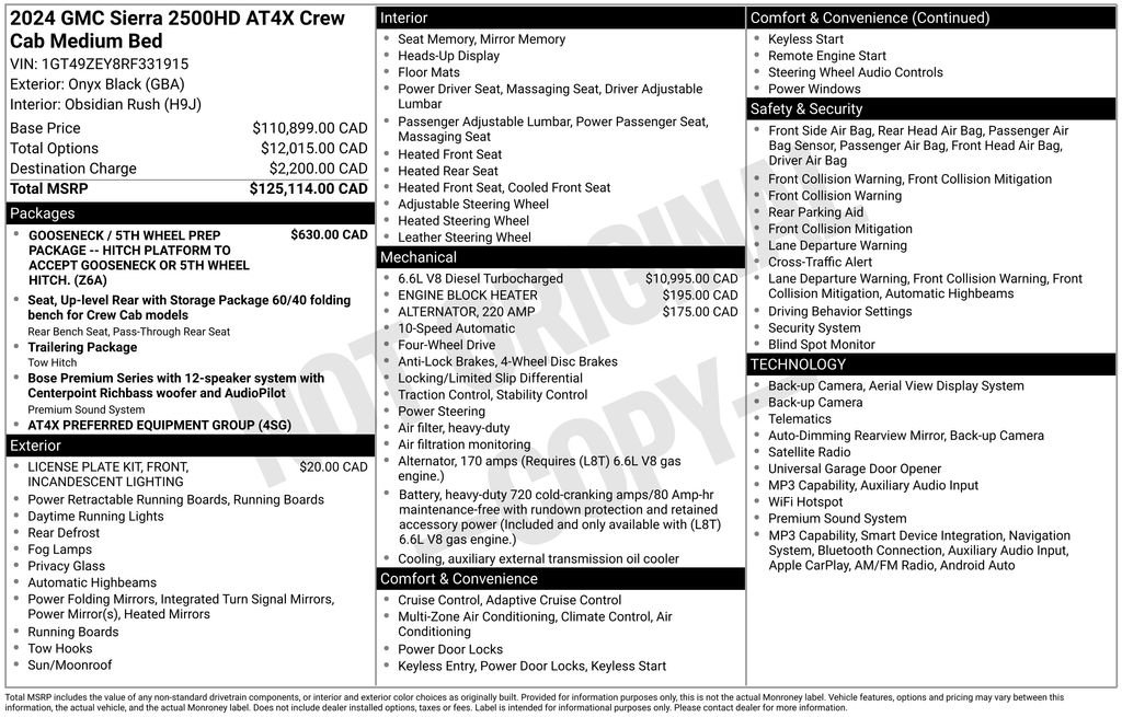 Used 2024 Onyx Black GMC AT4X image 4