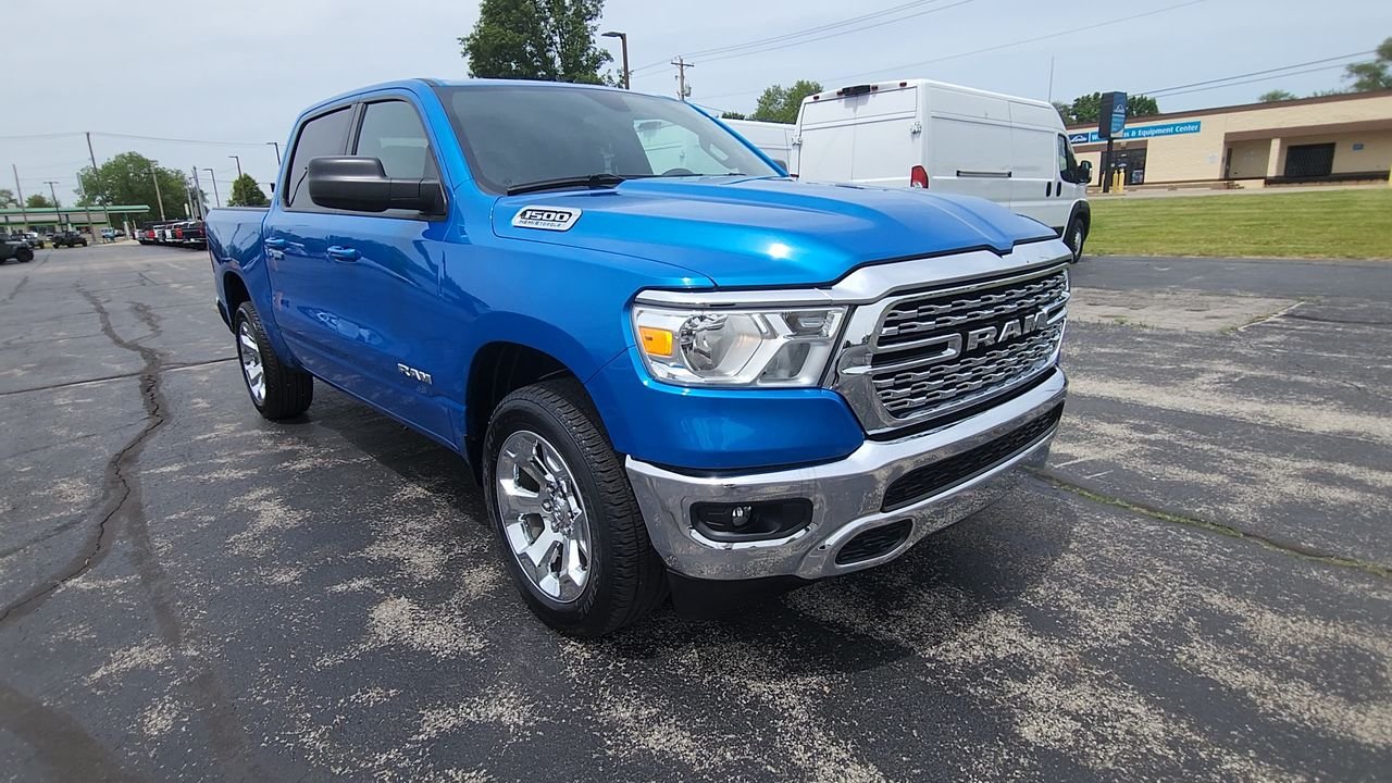 Used 2022 Hydro Blue Pearlcoat Ram Big Horn image 2