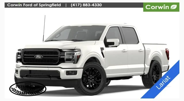New 2026 Star White Metallic Tri-Coat Ford Lariat® image 1