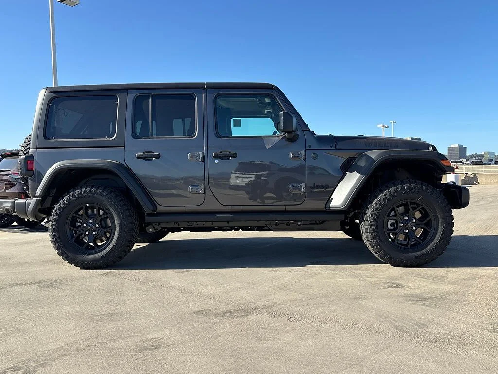 New 2026 Granite Crystal Metallic Clear Coat Jeep 4-Door Willys 4x4 image 2
