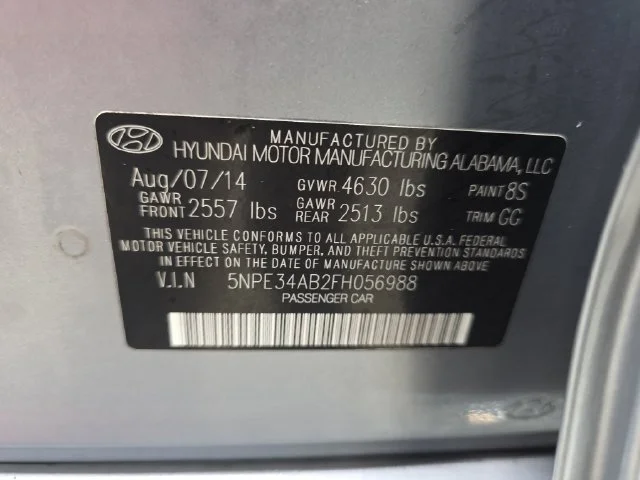 Used 2015 Gray Hyundai Sport 2.0T image 34