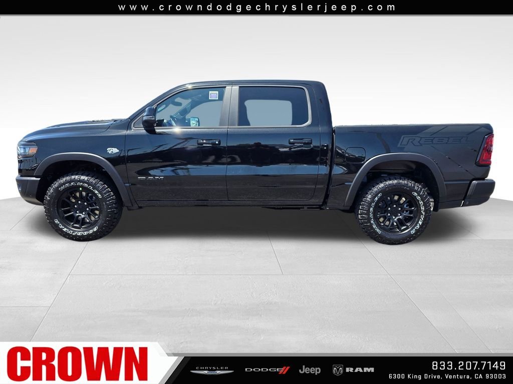 New 2026 Diamond Black Crystal Pearl-Coat Exterior Paint RAM Rebel image 8
