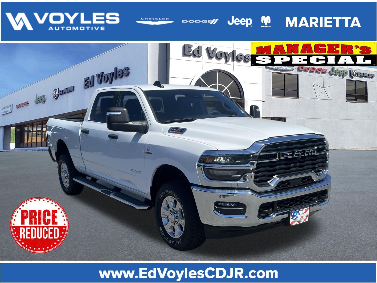 Used 2025 Bright White Clearcoat Ram Big Horn image 1