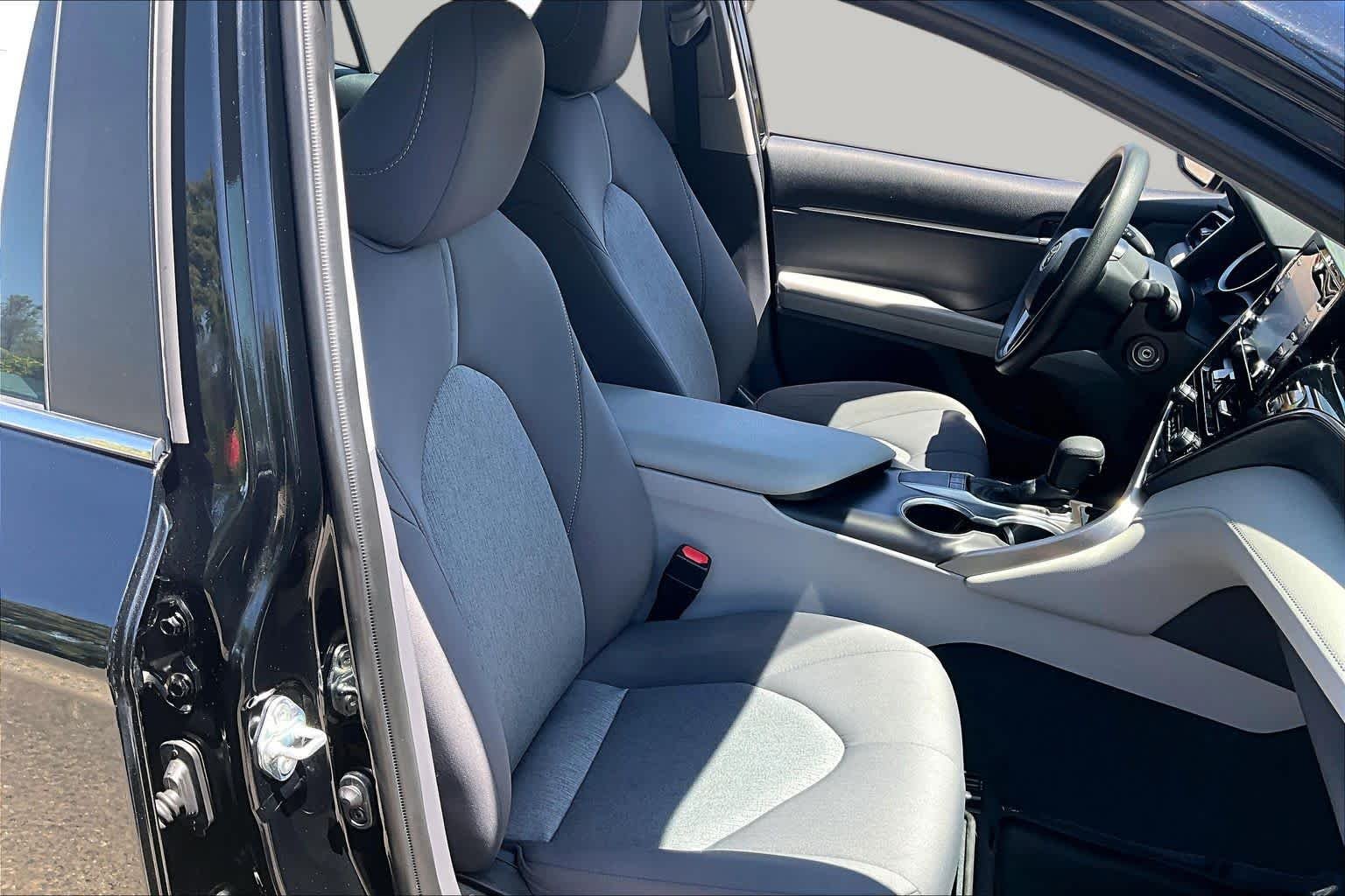 Certified Used 2022 Midnight Black Metallic Toyota LE image 8