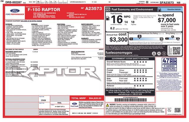 Used 2025 White Ford Raptor image 38