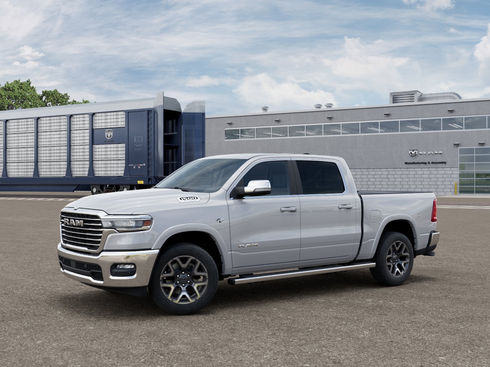 New 2026 Ivory White Tri-Coat Pearl-Coat Exterior Paint RAM LARAMIE image 2