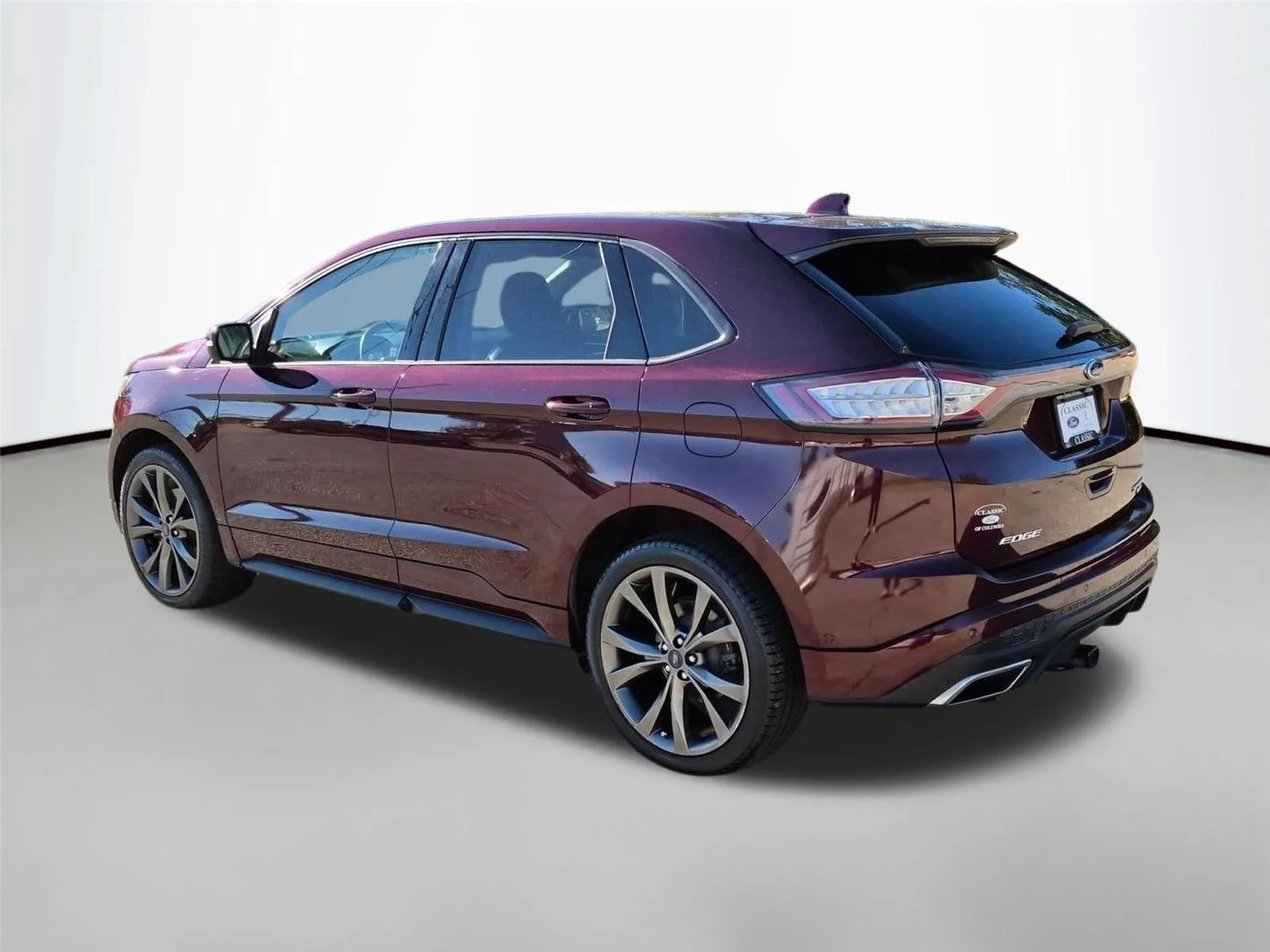 Used 2018 Burgundy Velvet Metallic Tinted Clearcoat Ford Sport image 3