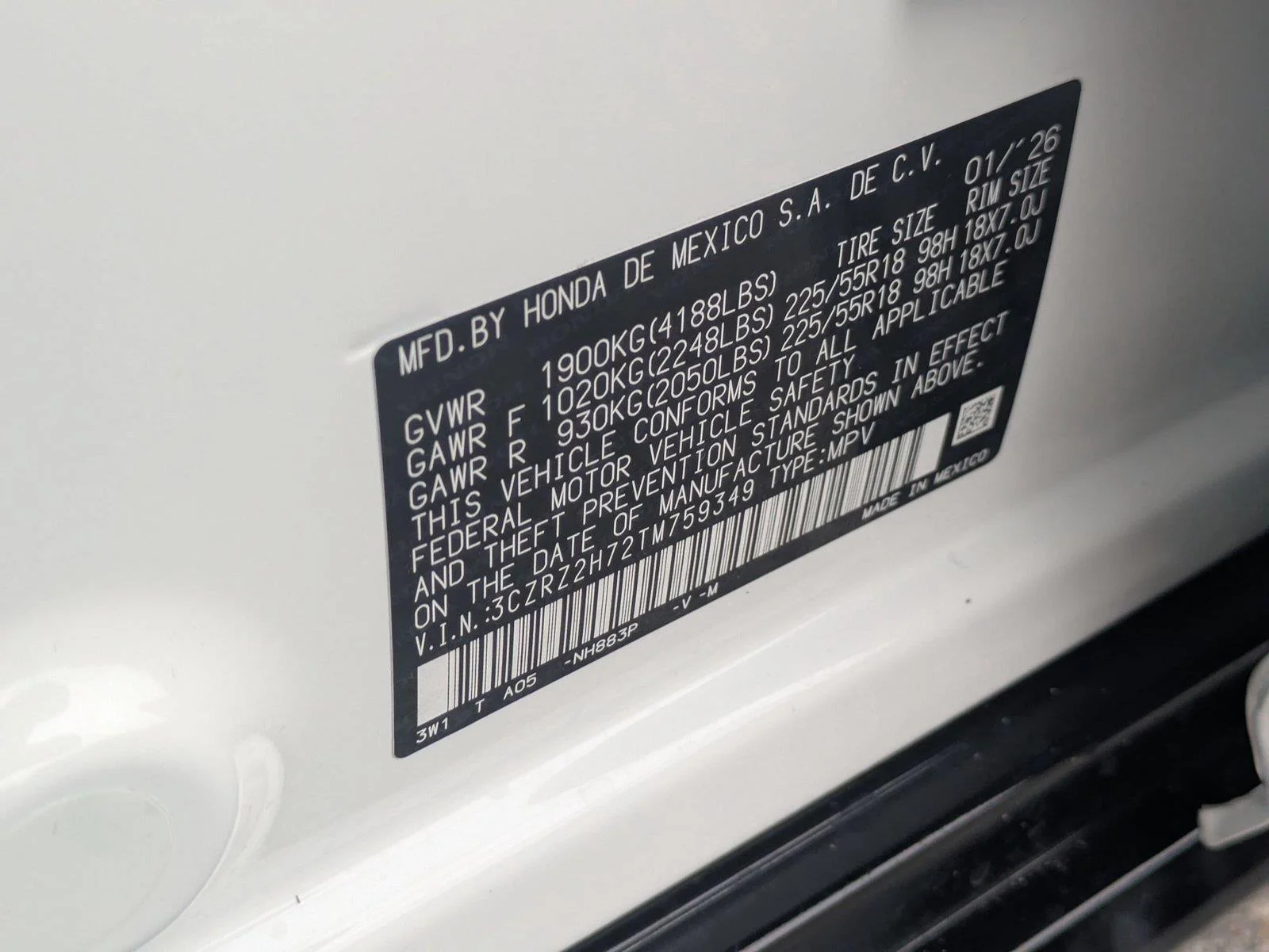 Used 2026 Platinum White Pearl Honda EX-L image 35