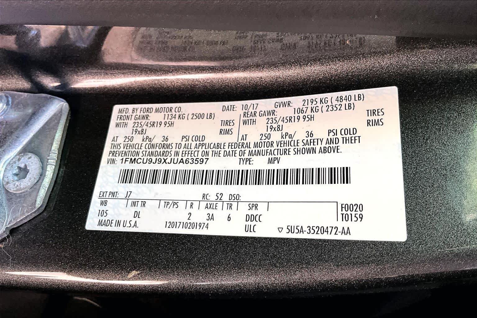 Used 2018 Magnetic Metallic Ford Titanium image 31