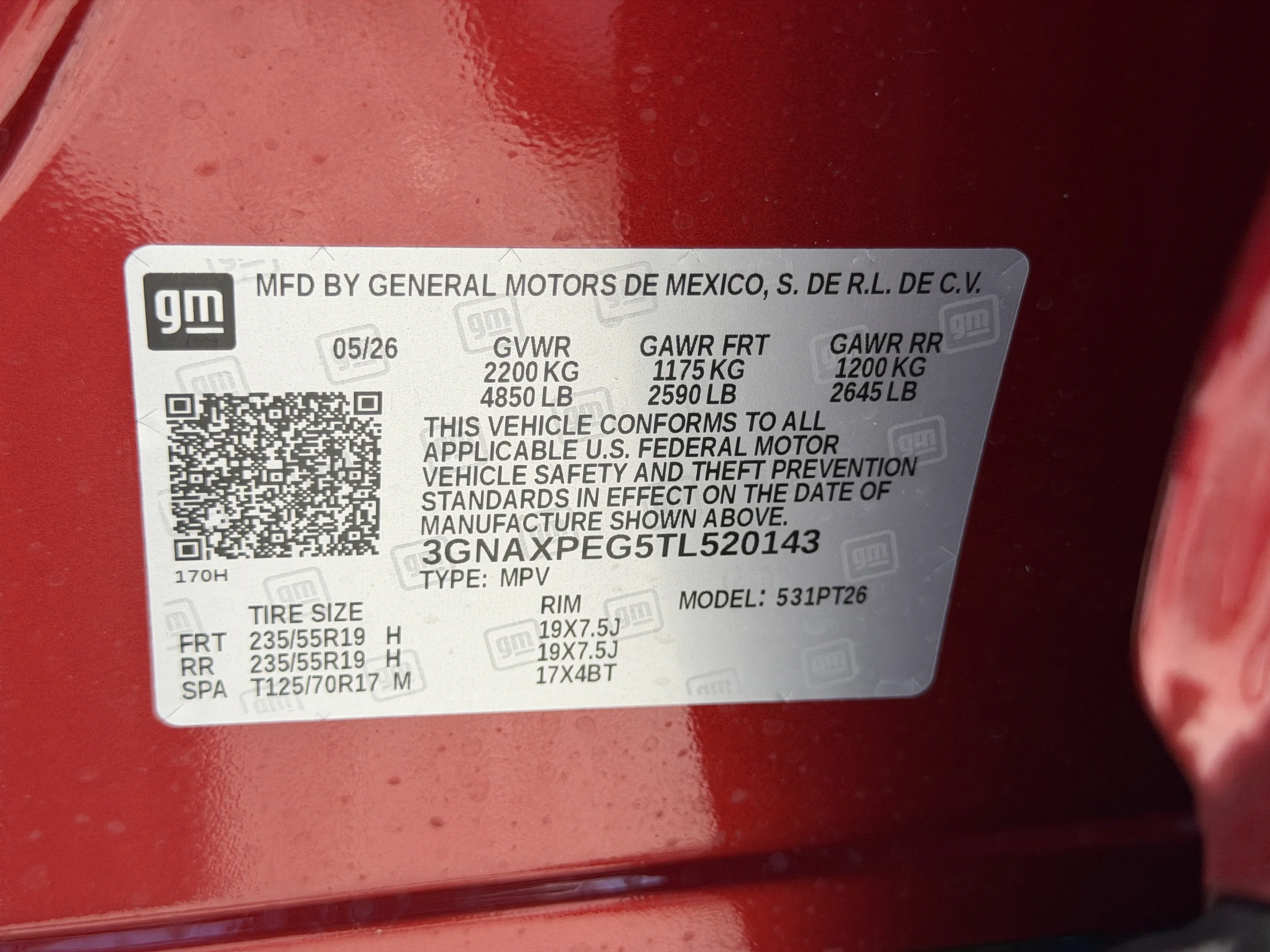 Used 2026 Radiant Red Tintcoat Chevrolet AWD LT image 46