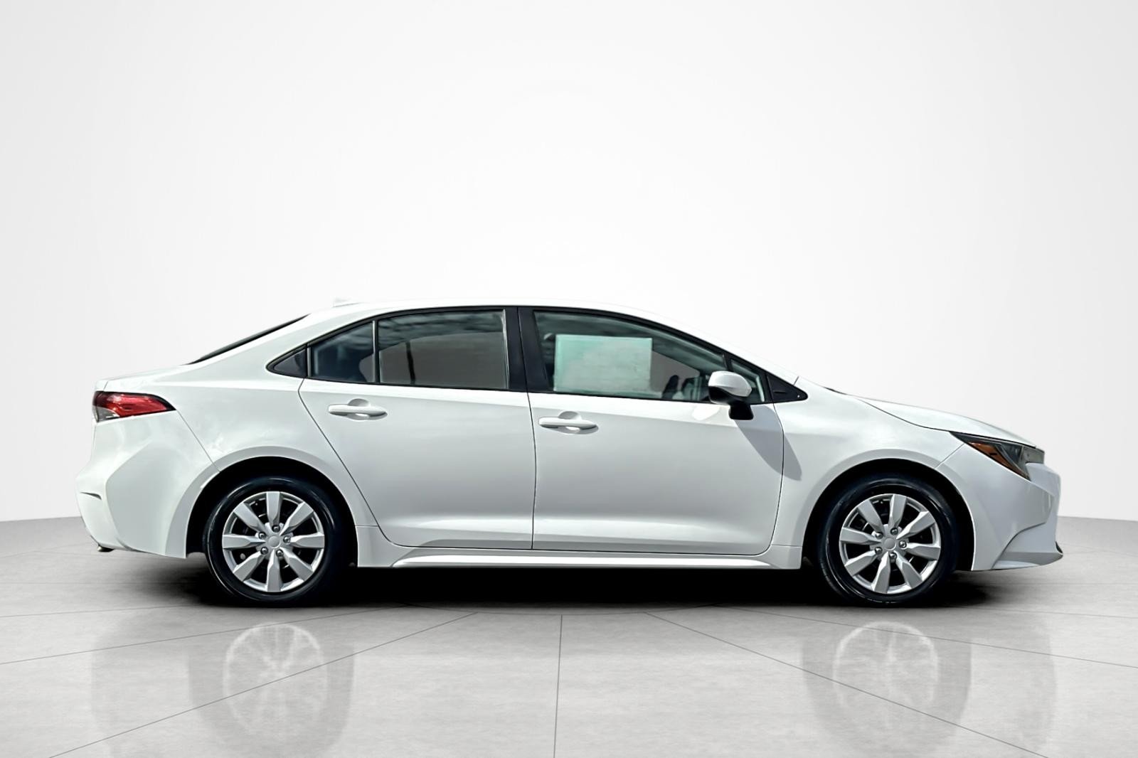 Certified Used 2021 Super White Toyota LE image 6
