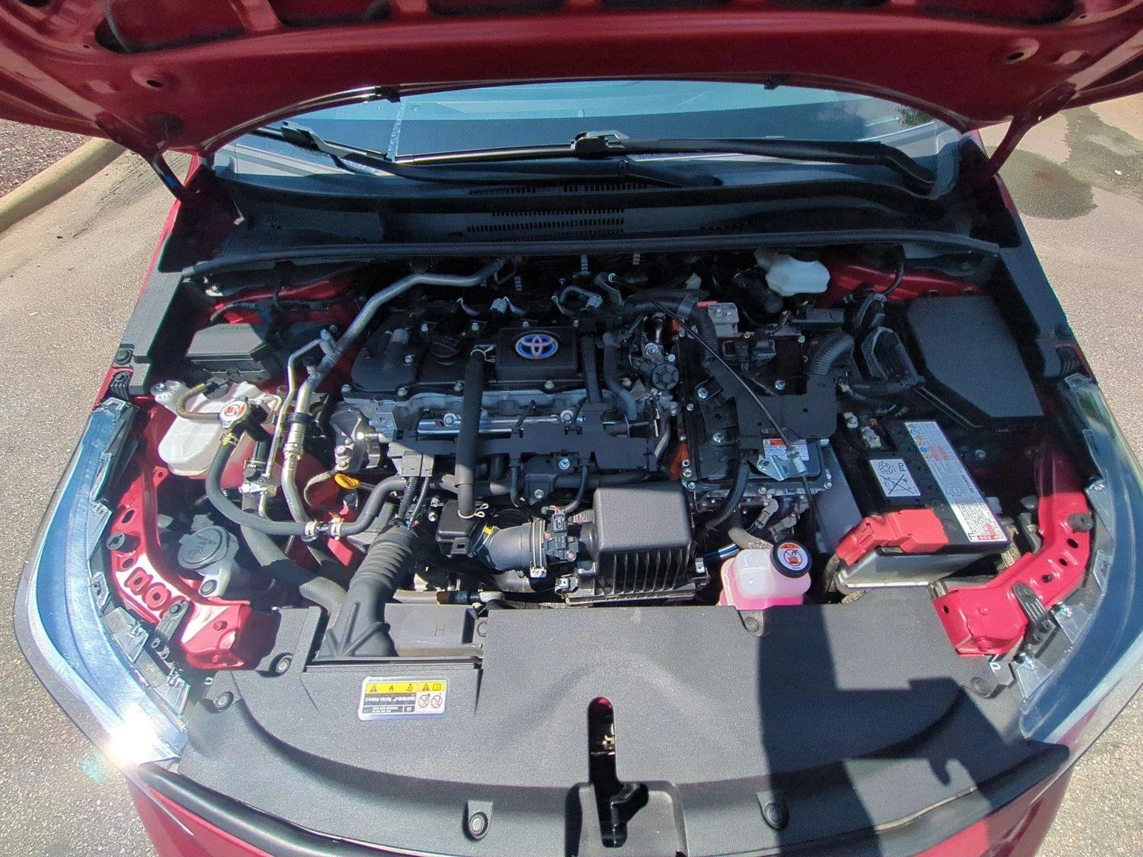 Used 2024 Ruby Flare Pearl Toyota Hybrid LE image 39
