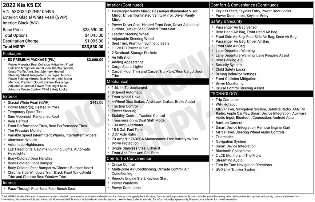 Used 2022  Kia EX image 1