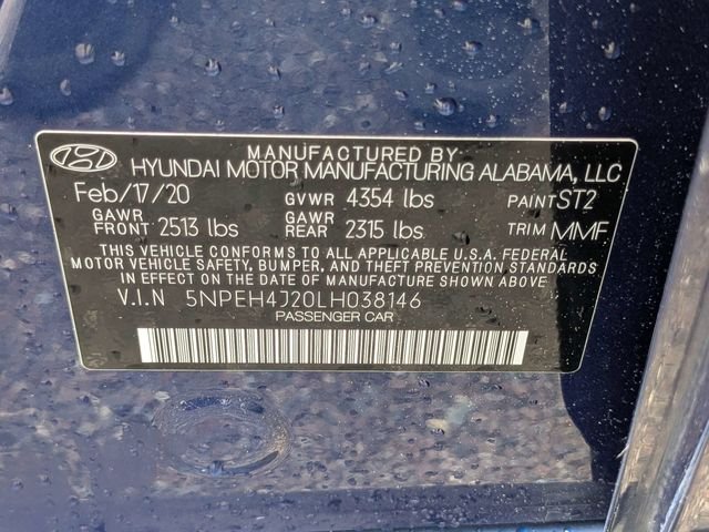 Used 2020 Blue Hyundai Limited image 18