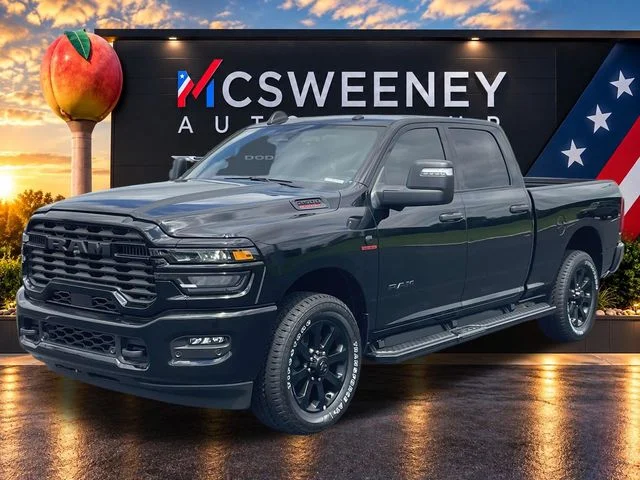 New 2025 Diamond Black Crystal Pearl-Coat Exterior Paint RAM Big Horn image 7