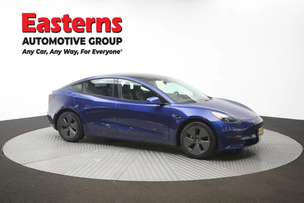 Used 2021 Blue Tesla Standard Range Plus image 42