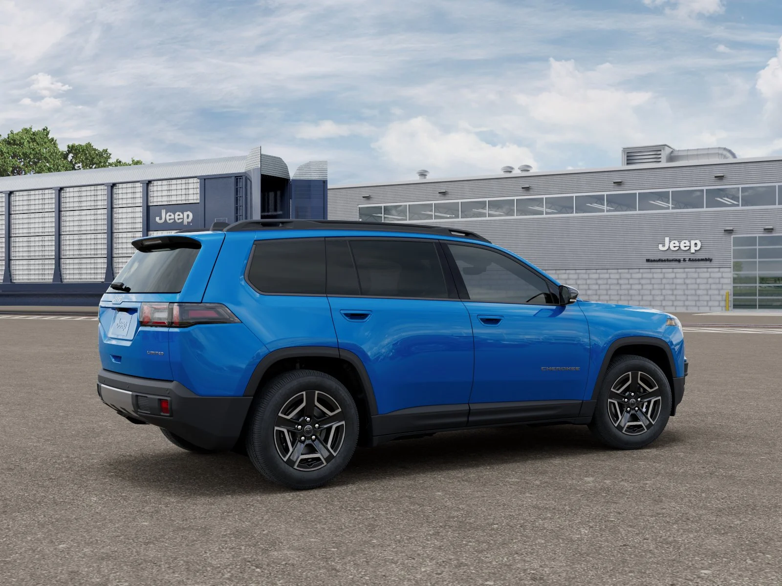 New 2026 Hydro Blue Pearl-Coat Exterior Paint Jeep Limited image 2