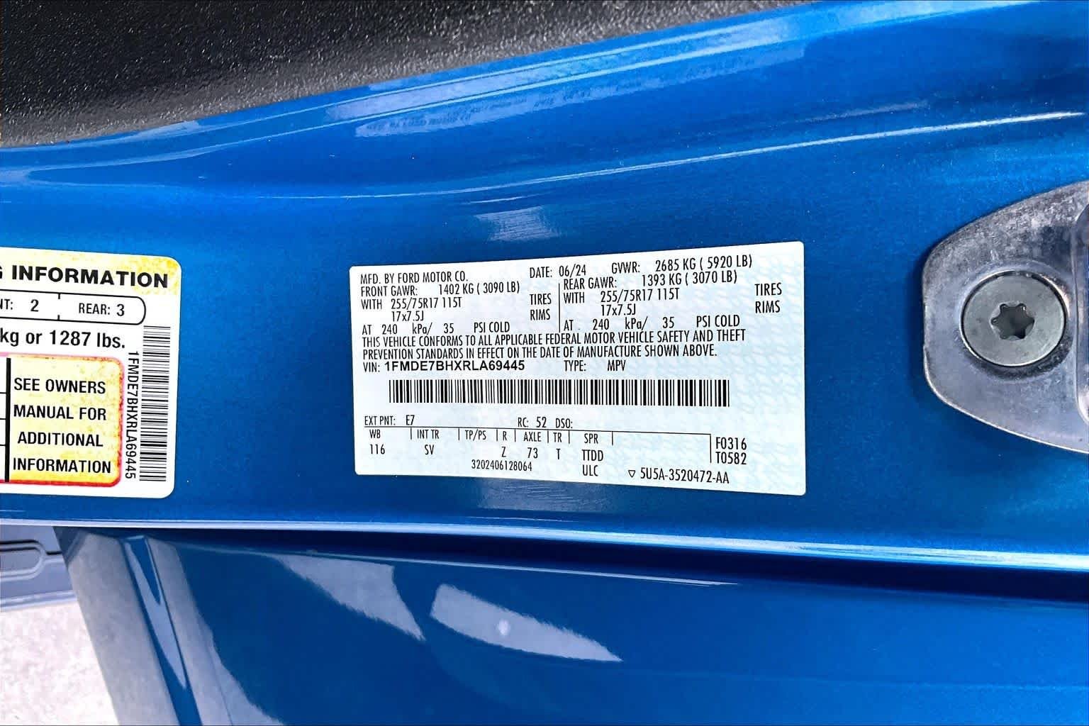 Used 2024 Velocity Blue Metallic Ford Big Bend image 37