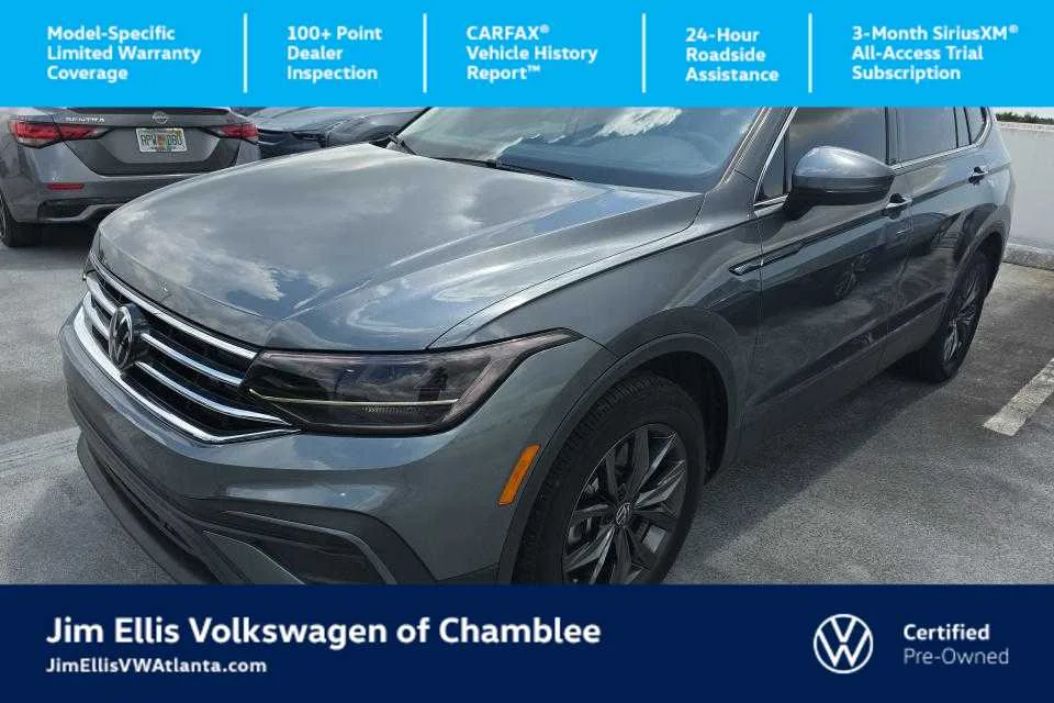 Certified Used 2024 Platinum Gray Metallic Volkswagen SE image 1