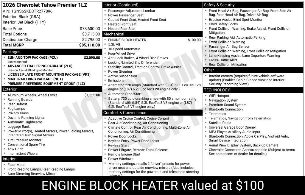 New 2026 Black Chevrolet Premier image 14