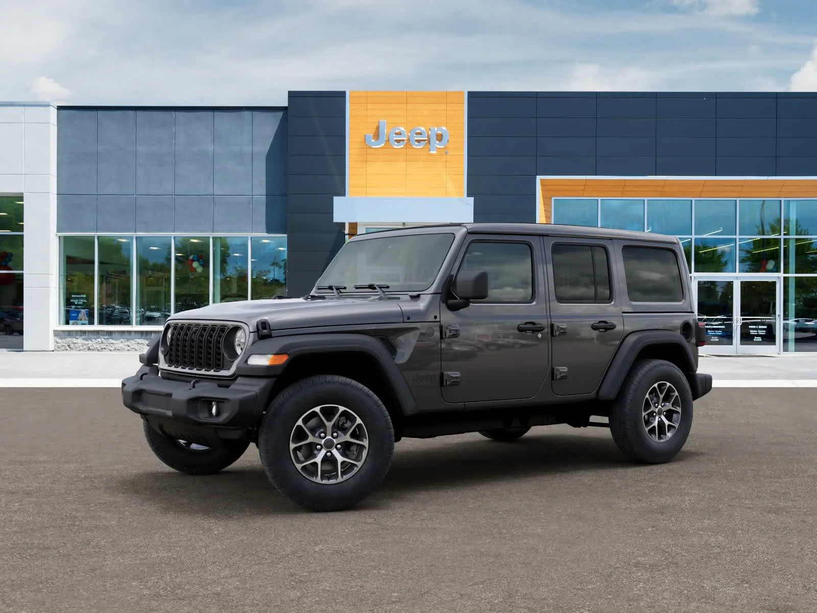 New 2025 Granite Crystal Metallic Clear-Coat Exterior Paint Jeep Sport S image 2