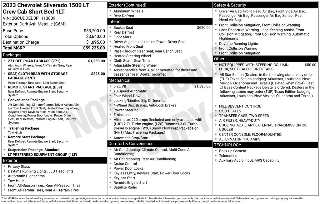 Used 2023 Gray Chevrolet LT image 33
