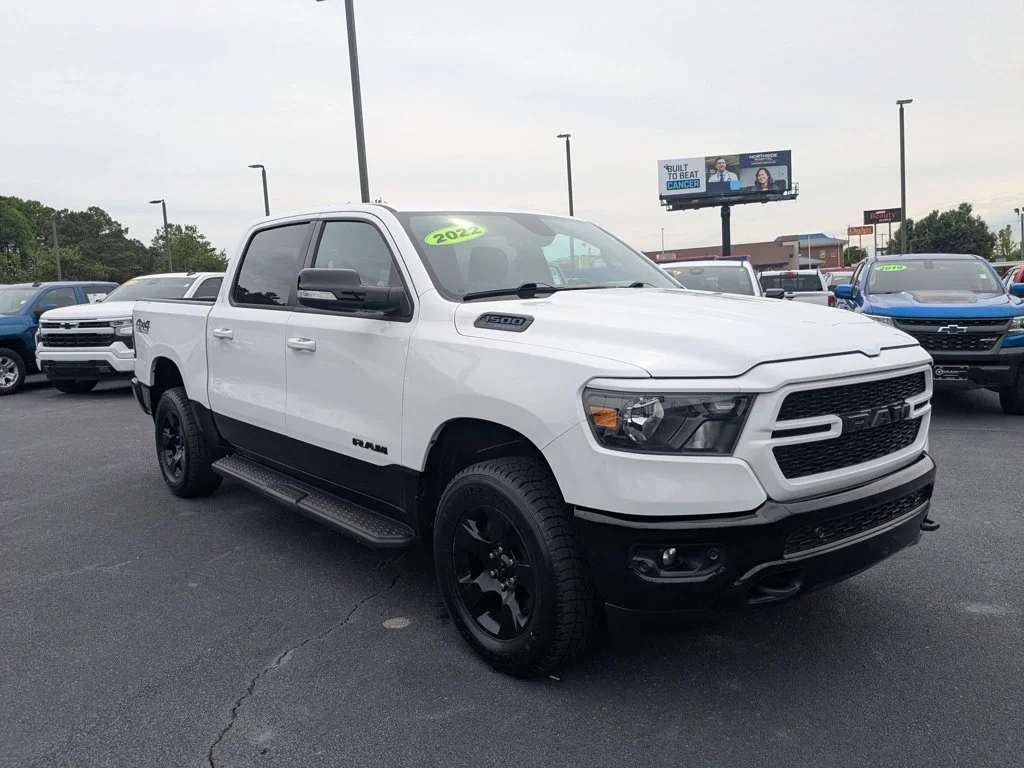 Used 2022 Bright White Clearcoat Ram Big Horn image 3