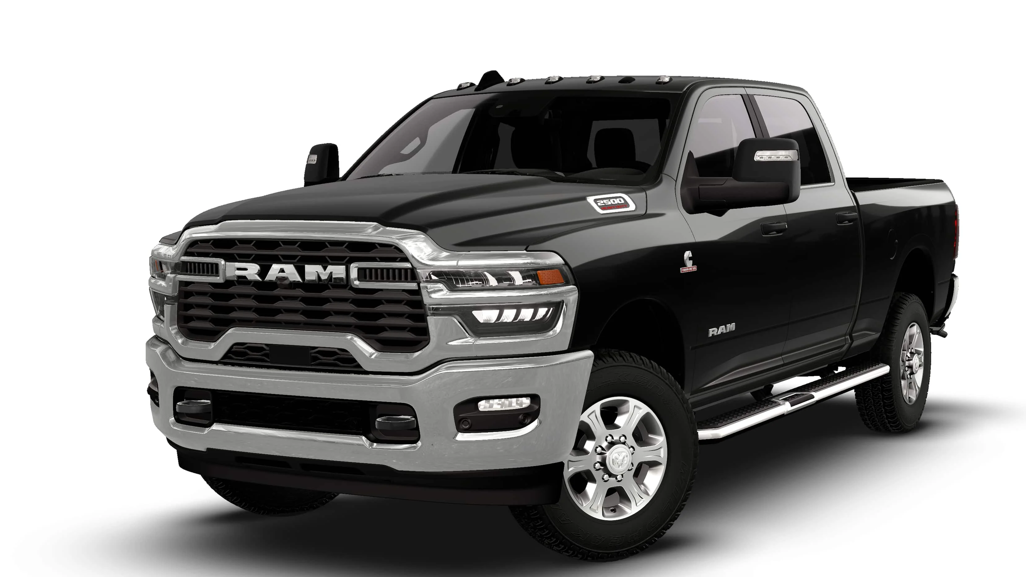 New 2026 Diamond Black Crystal Pearl-Coat Exterior Paint RAM BIG HORN image 13